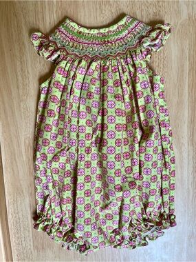 Bailey boys Girls smocked bubble